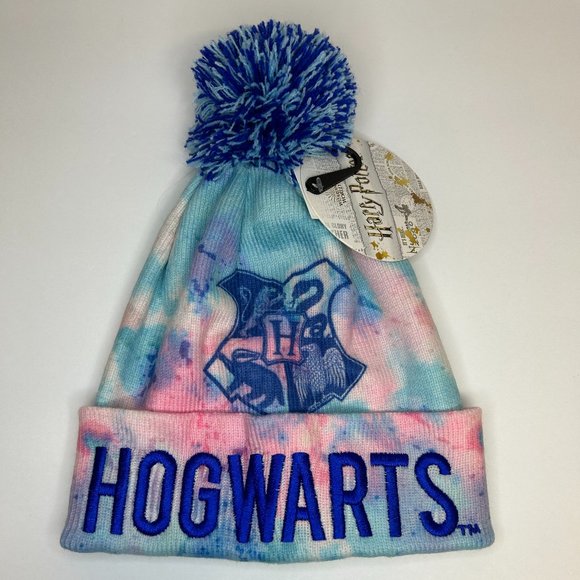 Harry Potter Hogwarts Pompom Beanie Winter Hat - Picture 1 of 2